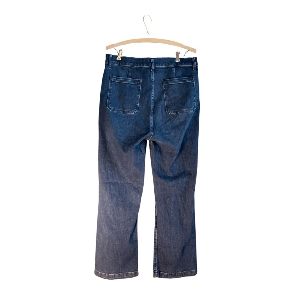 FRAME Le Crop Mini Boot Jeans | Dark Wash | Size 32 - Picture 2 of 4